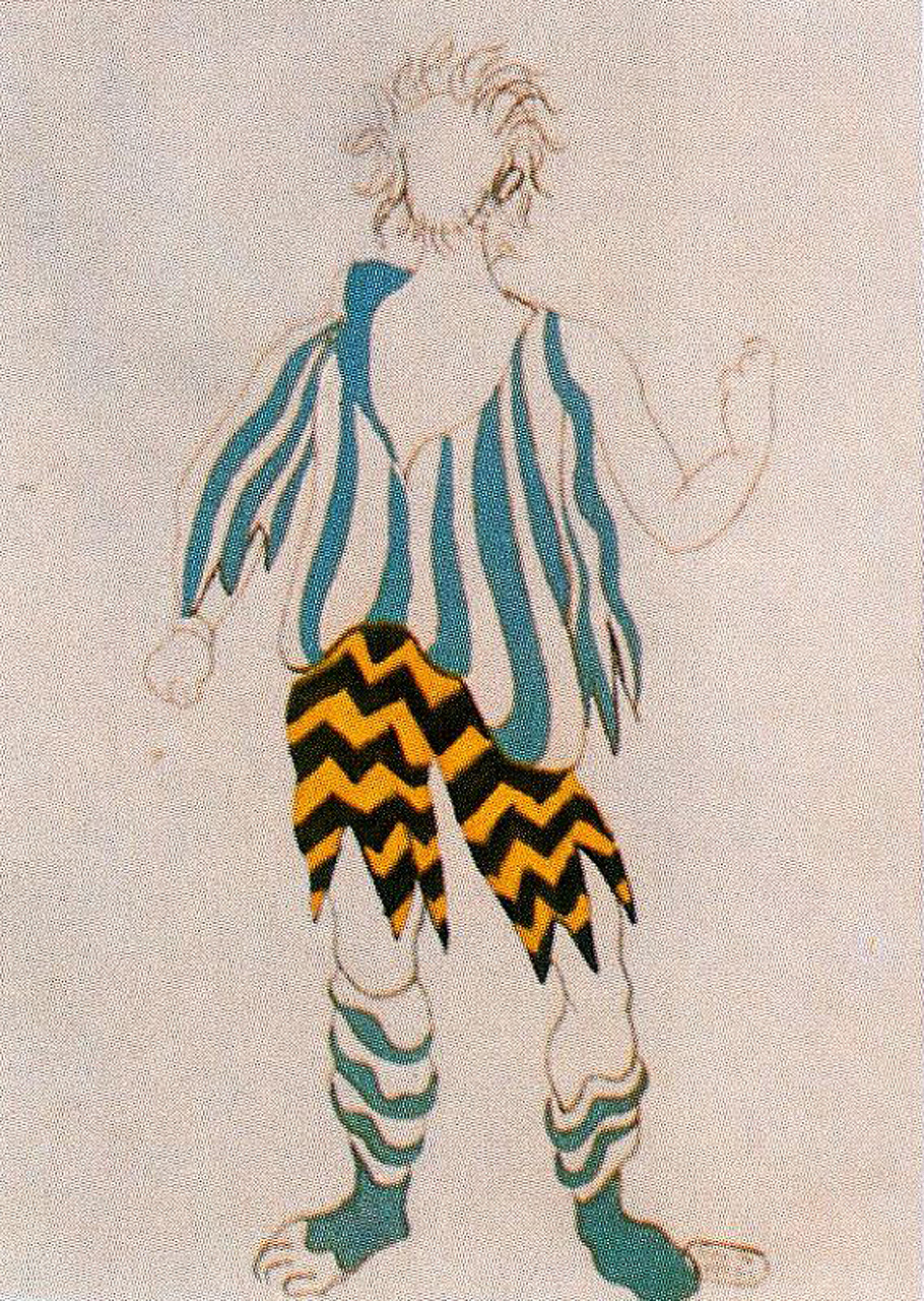 Picasso Costume design for ballet Tricorne 1917